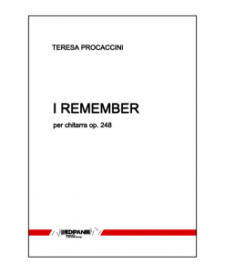 TERESA PROCACCINI - I Remember op. 248 per chitarra